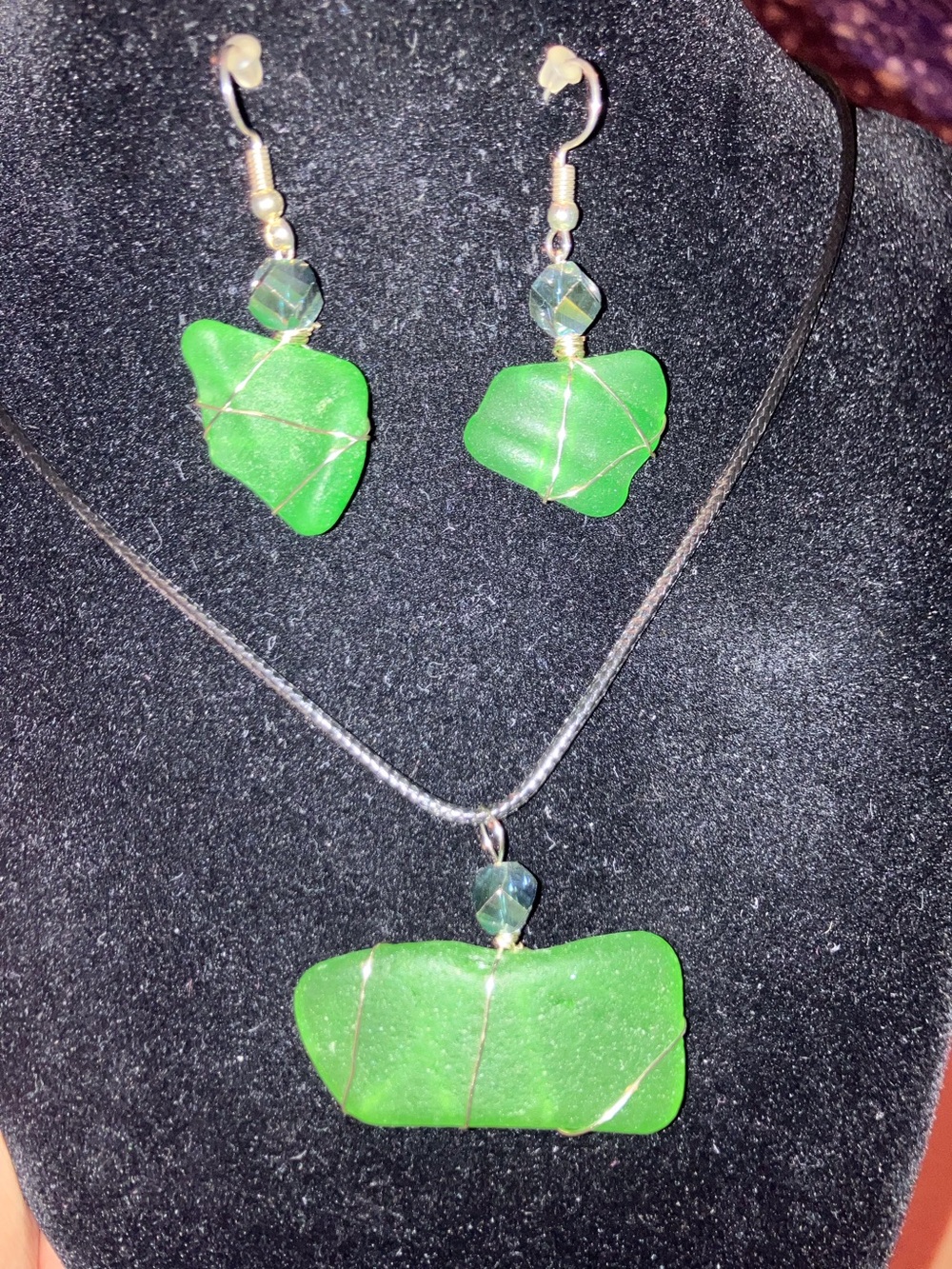 #154 handmade seaglass set